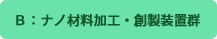 B:ナノ材料加工・創造装置群